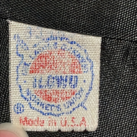 Vintage 70’s, 80’s Wool Skirt and Jacket Set Suit Black Velvet Appliqués - Picture 15 of 16